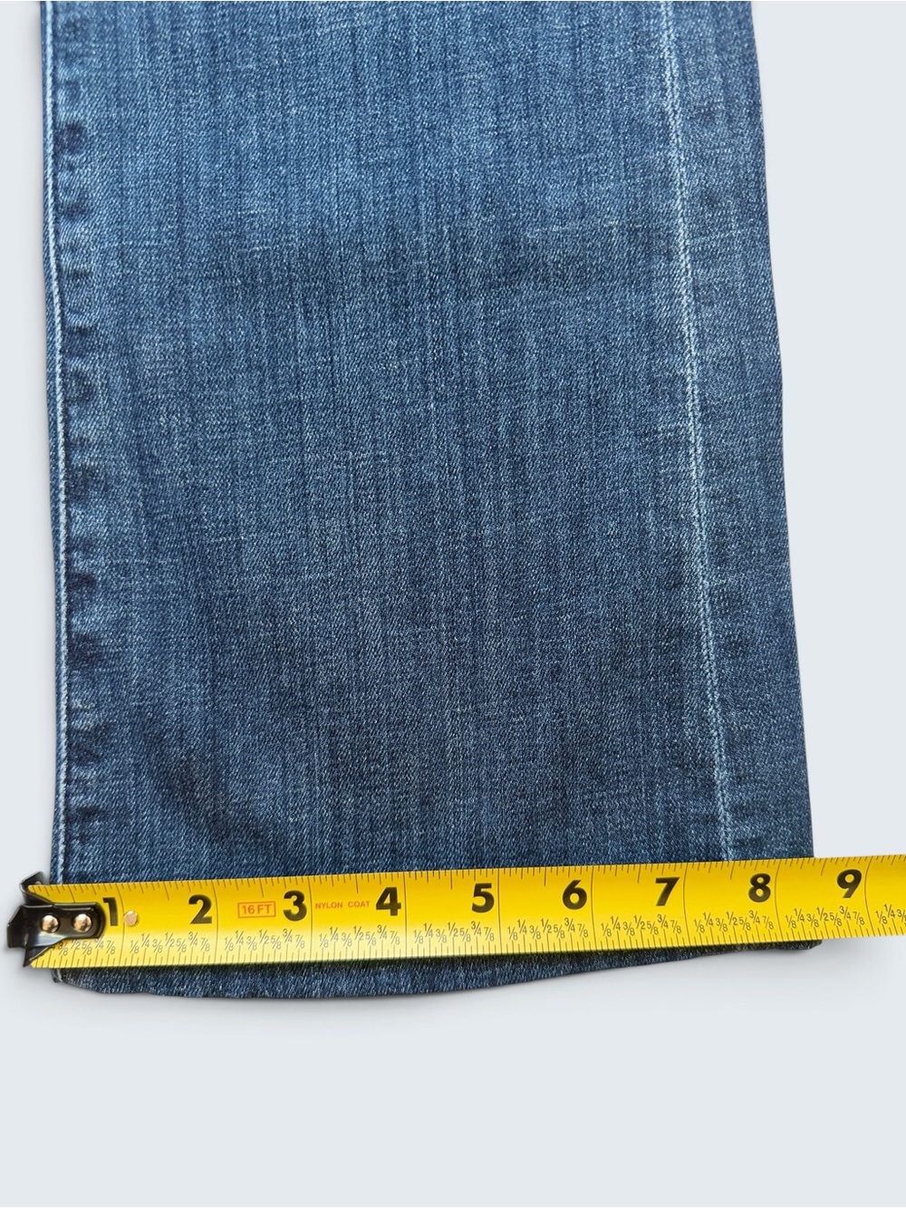 7 For All Mankind Vintage Bootcut Jeans Size 29 Squiggle Pocket Y2K - Picture 15 of 16